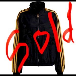 Adidas jacket,Size XL in black and Gold color, utility pocket